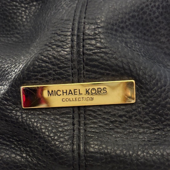 Michael Kors Collection Skorpios Black Hobo with Gold Details - Picture 4 of 5